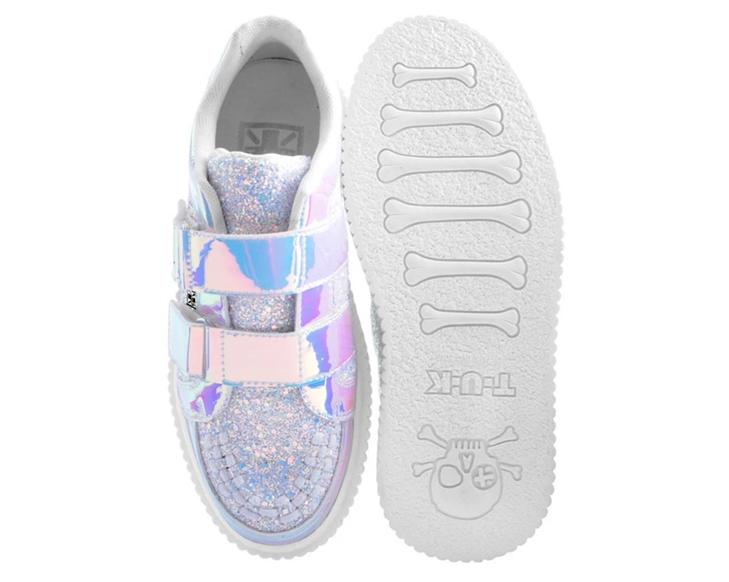 A9368 Womens Iridescent Double Velcro Casbah Creeper 4 A9368 Womens Iridescent Double Velcro Casbah Creeper