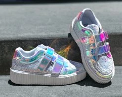 A9368 Womens Iridescent Double Velcro Casbah Creeper 11 A9368 Womens Iridescent Double Velcro Casbah Creeper