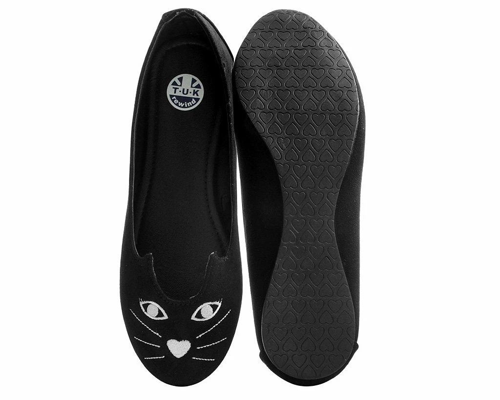 A9392L Black Coy Kitty Flat *ALL ITEMS FINAL SALE/NON-RETURNABLE* 5 A9392L Black Coy Kitty Flat *ALL ITEMS FINAL SALE/NON-RETURNABLE*
