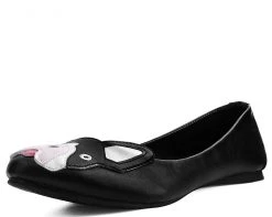 A9428L Womens Black Frenchie Flat