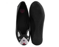A9428L Womens Black Frenchie Flat