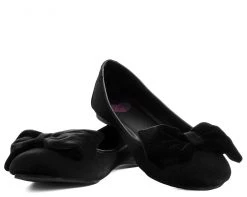 A9431L Black Velvet Oversized Bow Flat CLEARANCE 7 A9431L Black Velvet Oversized Bow Flat CLEARANCE