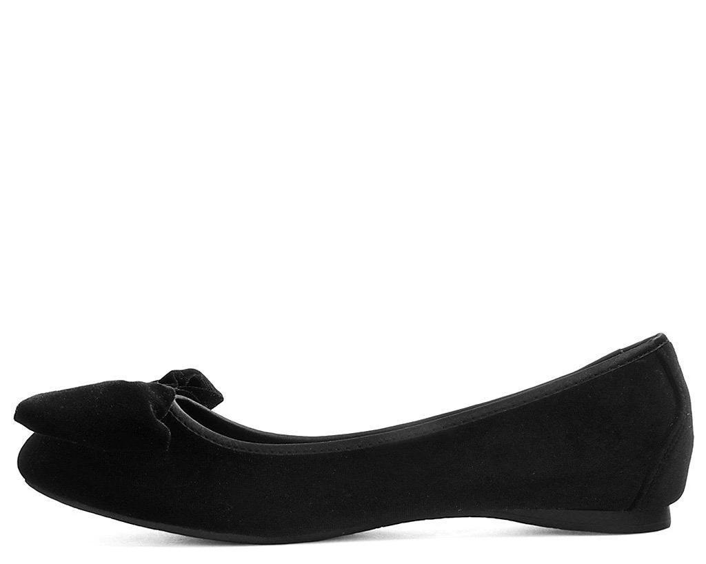 A9431L Black Velvet Oversized Bow Flat CLEARANCE 4 A9431L Black Velvet Oversized Bow Flat CLEARANCE