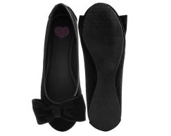 A9431L Black Velvet Oversized Bow Flat CLEARANCE 9 A9431L Black Velvet Oversized Bow Flat CLEARANCE