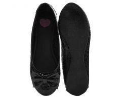A9433L Black Leopard Patent Flat CLEARANCE 10 A9433L Black Leopard Patent Flat CLEARANCE
