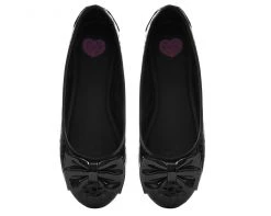 A9433L Black Leopard Patent Flat CLEARANCE 8 A9433L Black Leopard Patent Flat CLEARANCE