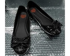 A9433L Black Leopard Patent Flat CLEARANCE 11 A9433L Black Leopard Patent Flat CLEARANCE