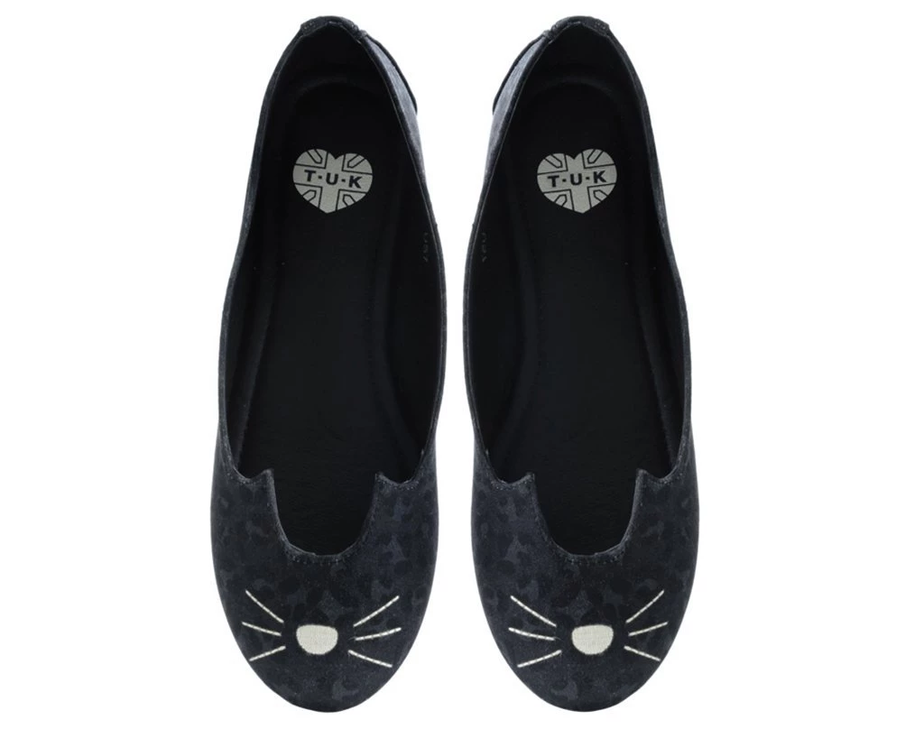 A9434L Black & Grey Leopard Sophistakitty Flat 3 A9434L Black & Grey Leopard Sophistakitty Flat