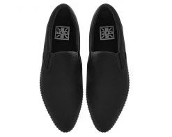 A9487 Black Basic Twill Pointed EZC Slip-On 13 A9487 Black Basic Twill Pointed EZC Slip-On