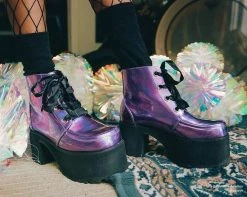 A9504L Lavender Iridescent Nosebleed Boot Womens