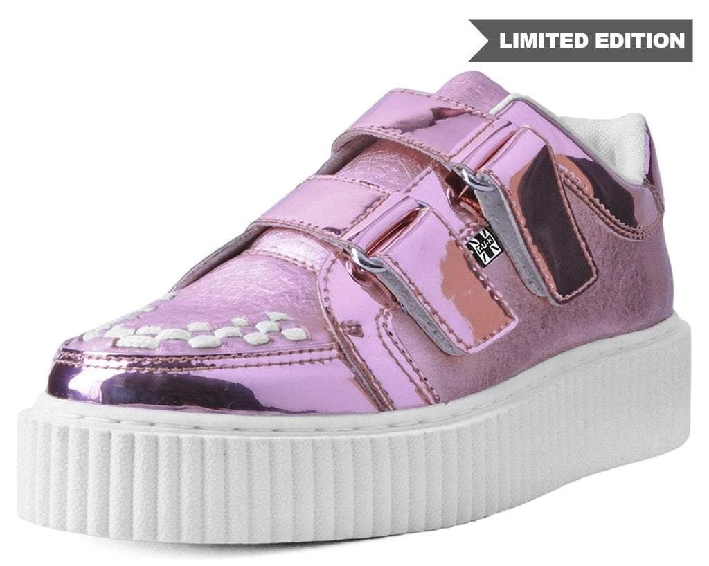 A9517 Pink Metallic Double Velcro Casbah Creeper 1 A9517 Pink Metallic Double Velcro Casbah Creeper