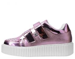 A9517 Pink Metallic Double Velcro Casbah Creeper 10 A9517 Pink Metallic Double Velcro Casbah Creeper