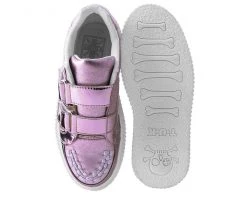 A9517 Pink Metallic Double Velcro Casbah Creeper 11 A9517 Pink Metallic Double Velcro Casbah Creeper