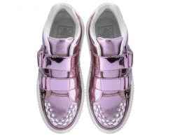 A9517 Pink Metallic Double Velcro Casbah Creeper 12 A9517 Pink Metallic Double Velcro Casbah Creeper