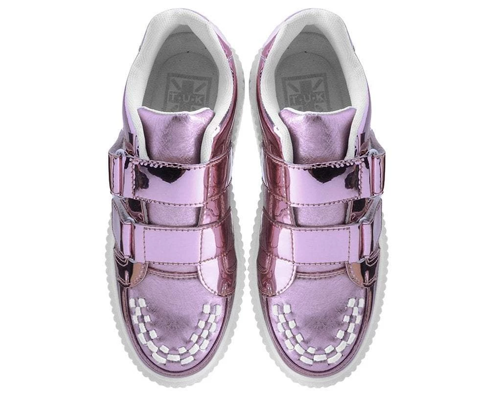 A9517 Pink Metallic Double Velcro Casbah Creeper 6 A9517 Pink Metallic Double Velcro Casbah Creeper