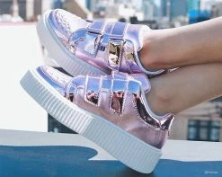 A9517 Pink Metallic Double Velcro Casbah Creeper