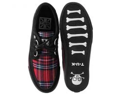 A9543 Black Faux Suede & Plaid VLK Sneaker