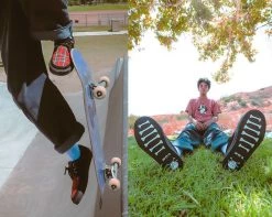 A9543 Black Faux Suede & Plaid VLK Sneaker