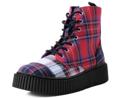 A9596 Mixed Plaid Casbah Boot Womens