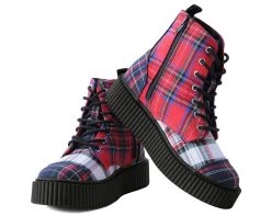 A9596 Mixed Plaid Casbah Boot Womens