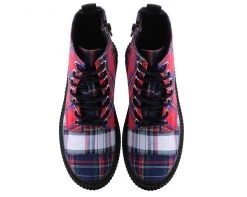A9596 Mixed Plaid Casbah Boot Womens