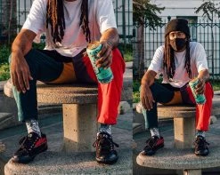 A9694 Black & Plaid Patch VLK Sneaker