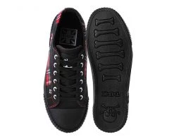 A9694 Black & Plaid Patch VLK Sneaker