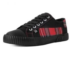 A9694 Black & Plaid Patch VLK Sneaker