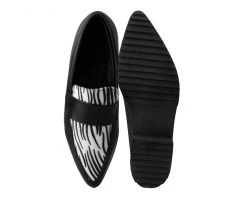 A9766 Black & White Zebra Print Loafer Mary Janes 11 A9766 Black & White Zebra Print Loafer Mary Janes