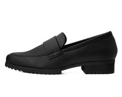 A9767 Womens Black Pointed Shark Tooth Loafer 12 A9767 Womens Black Pointed Shark Tooth Loafer