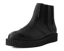 A9793 Black TUKskin⢠Western Pullon Pointed Creeper Boot Womens