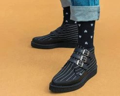 A9816 Pinstripe 3-Buckle Pointed Boot 12 A9816 Pinstripe 3-Buckle Pointed Boot