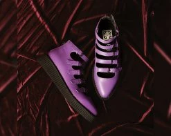 A9834L Purple TUKskin™ Multi-Strap Pointed Mary Jane Womens