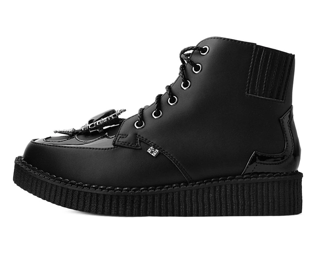 A9846 Black Western Bolo Pointed Creeper Boot 5 A9846 Black Western Bolo Pointed Creeper Boot