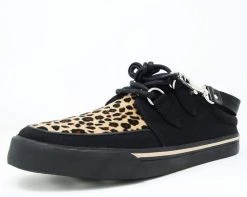 A9855 Black & Leopard VLK Mule Sneaker