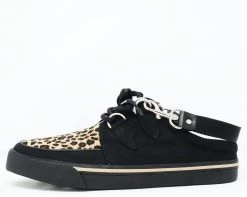 A9855 Black & Leopard VLK Mule Sneaker 8 A9855 Black & Leopard VLK Mule Sneaker