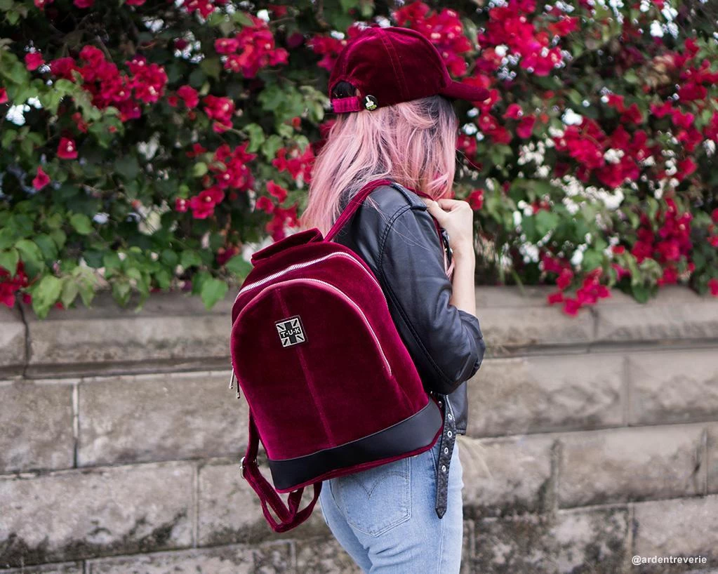 HT02 T.U.K. Burgundy Velvet Hat 5 HT02 T.U.K. Burgundy Velvet Hat