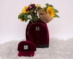 HT02 T.U.K. Burgundy Velvet Hat 11 HT02 T.U.K. Burgundy Velvet Hat