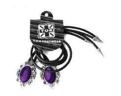 BL05 Womens Purple Victorian Bolo Shoe Tie