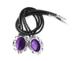 BL05 Womens Purple Victorian Bolo Shoe Tie