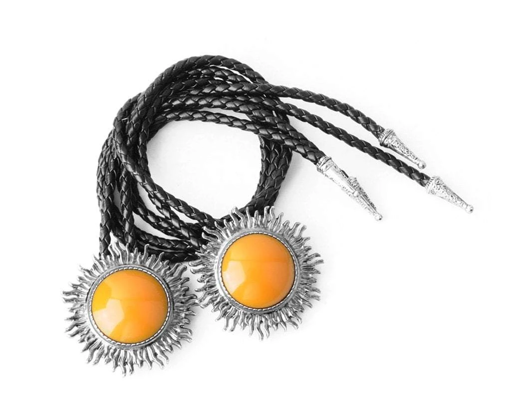 BL09 Mustard Sun Bolo Shoe Tie 1 BL09 Mustard Sun Bolo Shoe Tie
