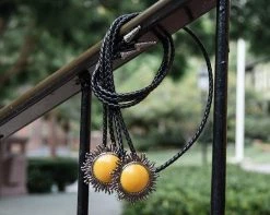 BL09 Mustard Sun Bolo Shoe Tie 7 BL09 Mustard Sun Bolo Shoe Tie