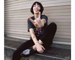 F9672 Black & Grey Snake Viva II Low Creeper