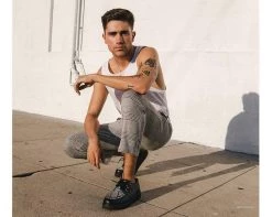 F9672 Black & Grey Snake Viva II Low Creeper