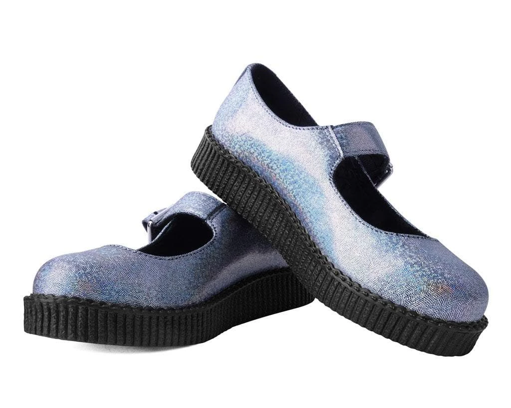 F9883L Silver Shimmer Viva-II Mary Jane 3 F9883L Silver Shimmer Viva-II Mary Jane