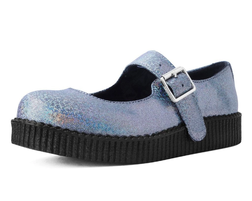 F9883L Silver Shimmer Viva-II Mary Jane 1 F9883L Silver Shimmer Viva-II Mary Jane