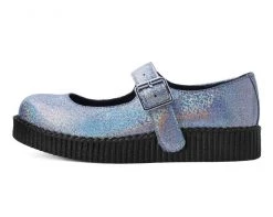 F9883L Silver Shimmer Viva-II Mary Jane 10 F9883L Silver Shimmer Viva-II Mary Jane