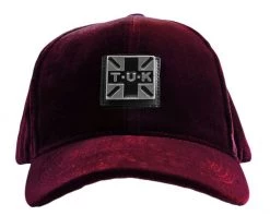 HT02 T.U.K. Burgundy Velvet Hat