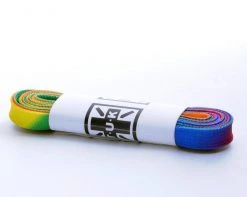 LC002-120MUL 120 CM Rainbow Flat Laces