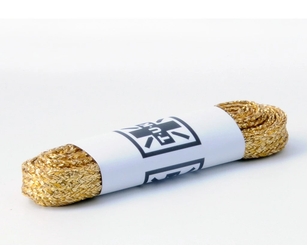 LC028-75-MGD Accessories 75 CM Metallic Gold Flat Laces 1 LC028-75-MGD Accessories 75 CM Metallic Gold Flat Laces